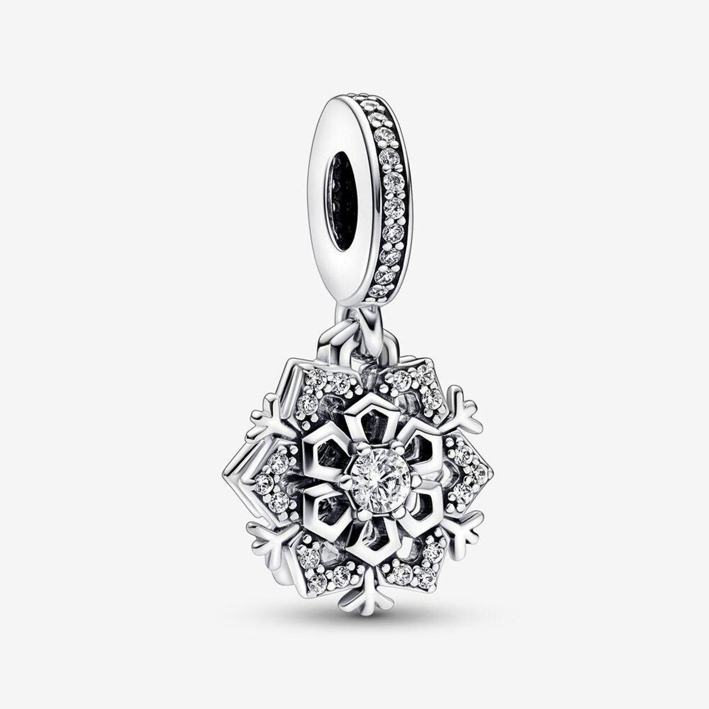 Sparkling Firework Double Dangle charm for women bracelet S925 Sterling Silver Gifts For Women / friend birthday Gifts