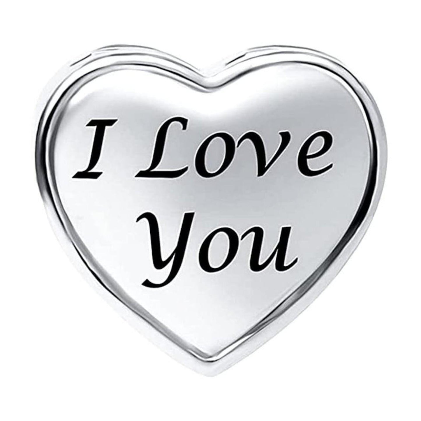 Wife I Love You Charm, S925 Sterling Silver Bead