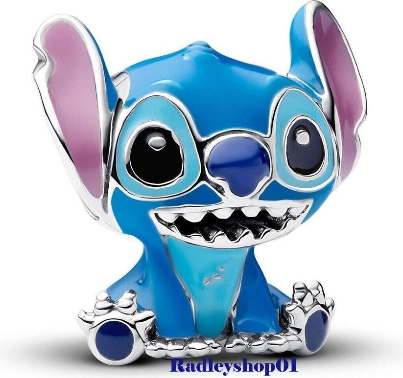 Disney Lilo & Stitch Angel Bead Charm for women bracelet S925 Sterling Silver Christmas gift