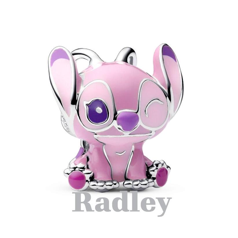Disney Lilo & Stitch Angel Bead Charm for women bracelet S925 Sterling Silver Christmas gift