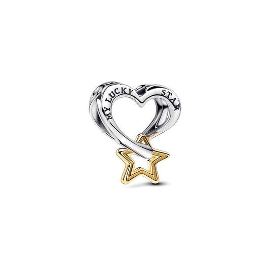 lucky star & heart charm for women bracelet S925 Sterling Silver Gifts For Women / friend birthday  Gifts