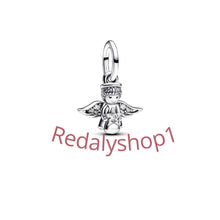 Sparkling Angel Dangle charm for women bracelet S925 Sterling Silver  / friend birthday gifts, Christmas gift, Christmas charm 925
