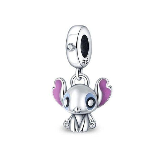 Lilo & Stitch  dangle charm for women bracelet S925 Sterling Silver  / friend birthday gifts, Christmas gift