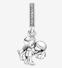 Sterling Silver Married Couple Charm, Anniversary Gift
