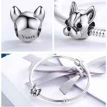 FRENCH BULLDOG  bead dangle charm for women bracelet S925 Sterling Silver Gifts For Women / friend birthday gifts