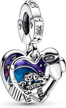 100th Anniversary Baloo, Oswald Dangle, Cinderella pumpkin Dangle charm for women bracelet S925 Sterling Silver Christmas gift, Donald Duck
