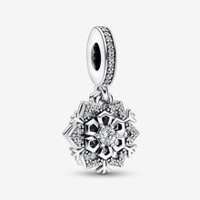 Sparkling Firework Double Dangle charm for women bracelet S925 Sterling Silver Gifts For Women / friend birthday  Gifts