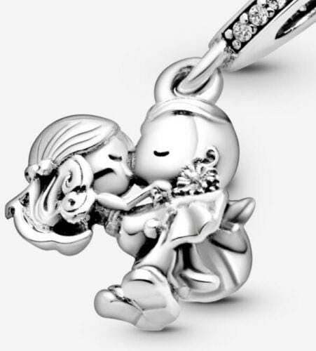 Sterling Silver Married Couple Charm, Anniversary Gift