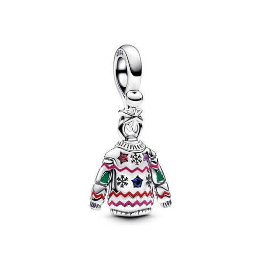 Christmas Sweater Dangle bead charm for women bracelet S925 Sterling Silver Gifts For Women / friend birthday  Gifts