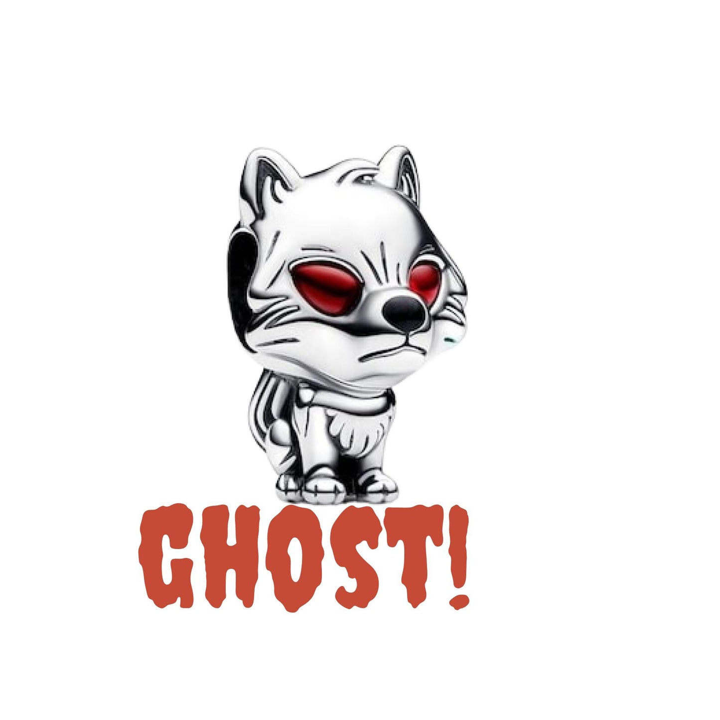 Game of Thrones Ghost Direwolf Charm Halloween Occasions bead for women bracelet S925 Sterling Silver For Women / friend birthday Gifts