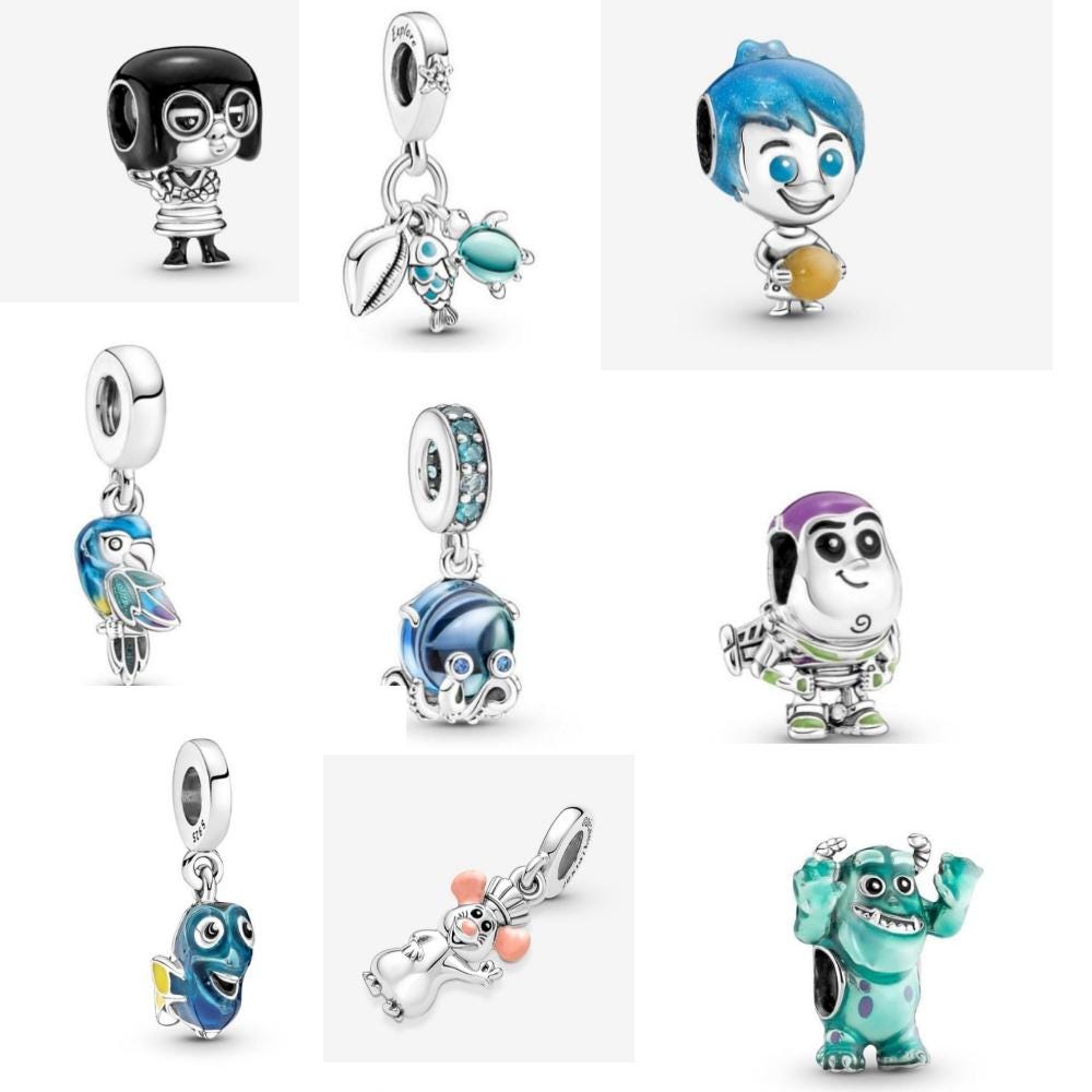 Fish sea Turtle conch triple dangle , Auntie Edna, Murano Glass octopus charm for women bracelet S925 Sterling Silver Gifts, friend birthday