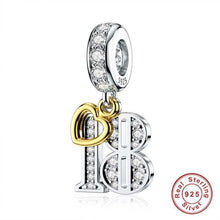 Golden Birthday Number Charm, S925 Sterling Silver, Milestone Bead