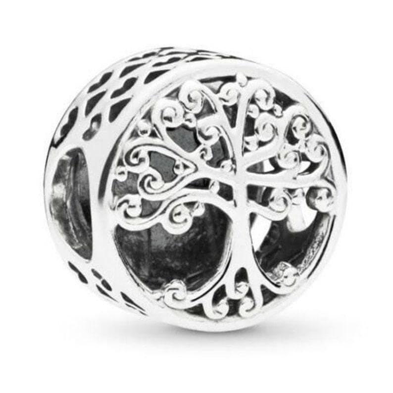 family root tree bead charm for women bracelet S925 Sterling Silver Gifts For Women / friend birthday gifts Christmas tree charm