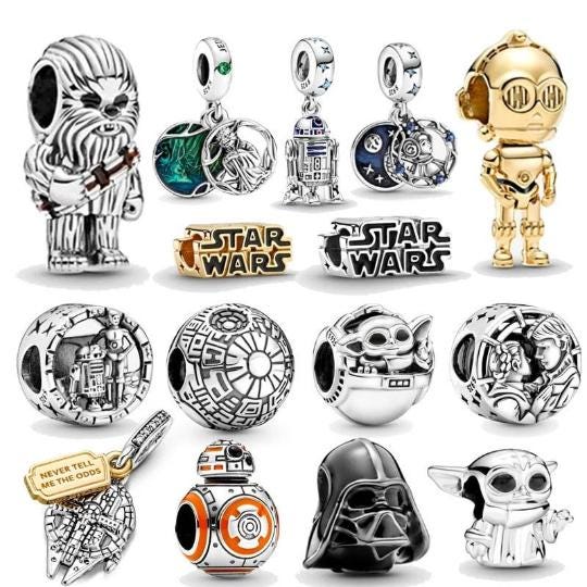 Star war BABY YODA dangle  charm for women bracelet S925 Sterling Silver For Women / friend birthday Gifts