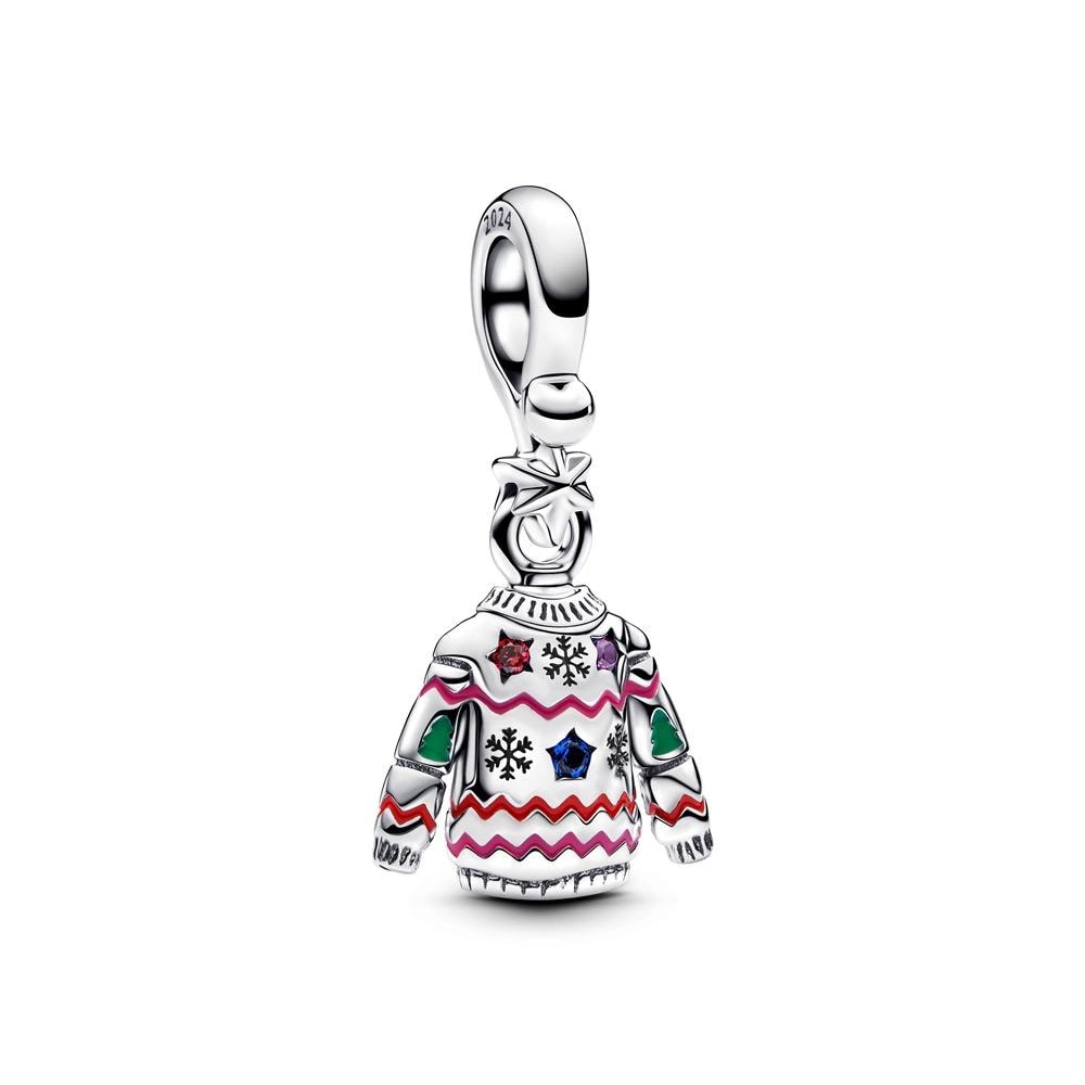 Christmas Sweater Dangle bead charm for women bracelet S925 Sterling Silver Gifts For Women / friend birthday  Gifts