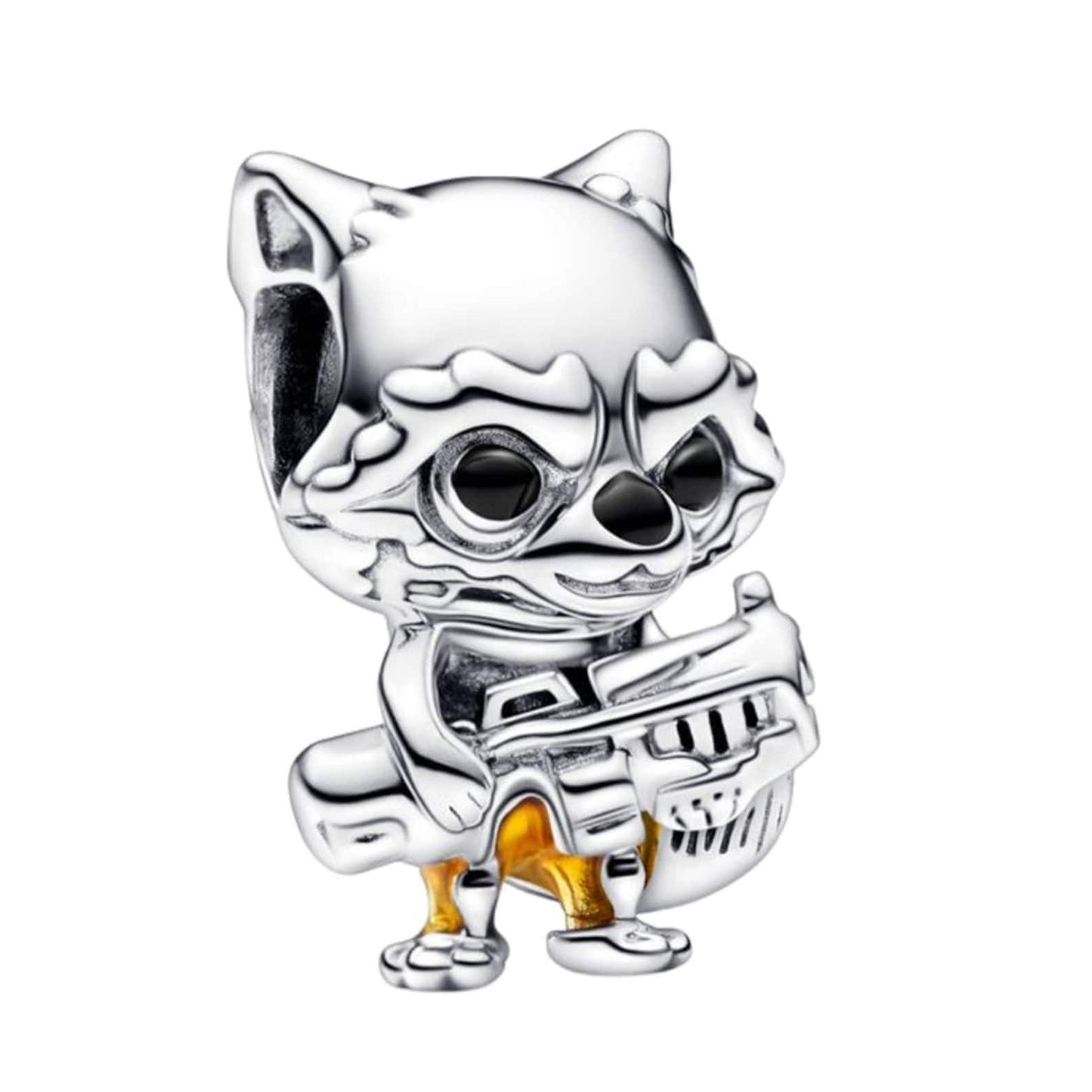 Rocket Raccoon Charm: Guardians of the Galaxy, Sterling Silver Bead