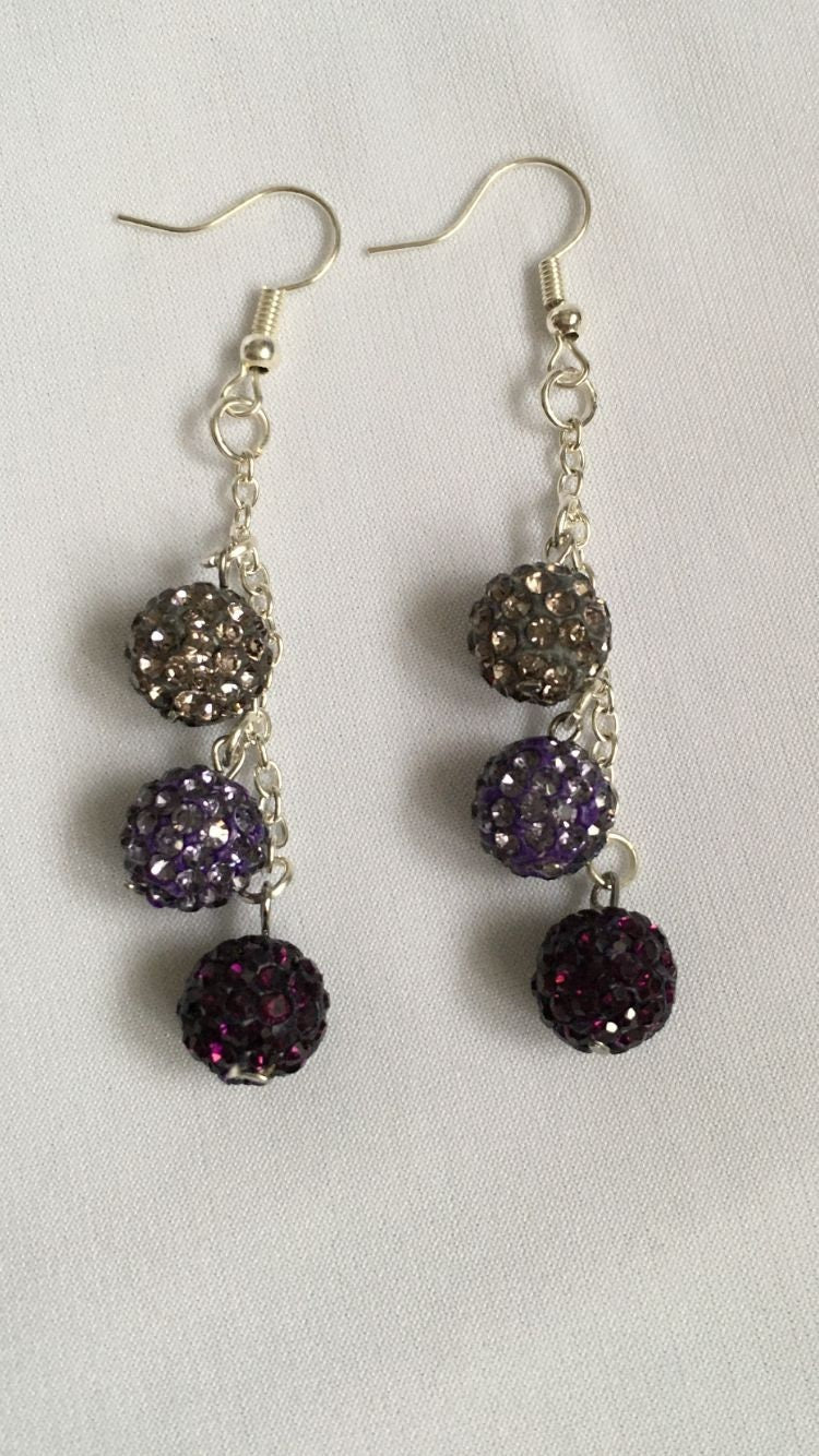 Silver Hoop Seed Bead Earrings