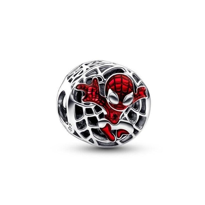 Marvel Spider-Man Soaring City Charm bead for women bracelet S925 Sterling Silver Gifts For Women, friend birthday gift, fits snake bracelet