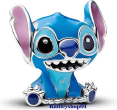 Disney Lilo & Stitch Angel Bead Charm for women bracelet S925 Sterling Silver Christmas gift