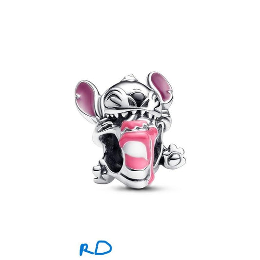 Disney Stitch Birthday Cake bead for women bracelet S925 Sterling Silver - friend birthday Gifts