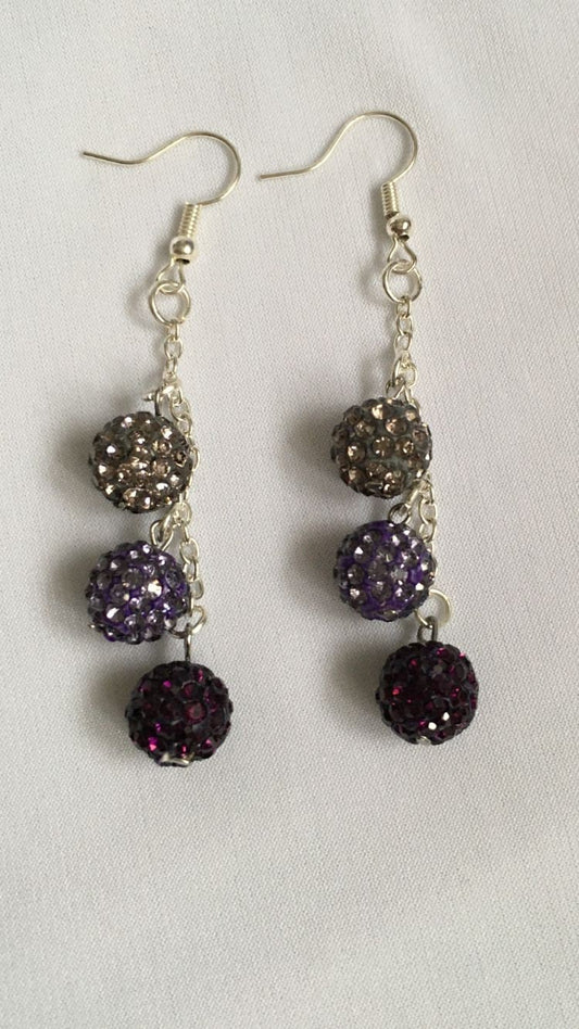 Silver Hoop Seed Bead Earrings