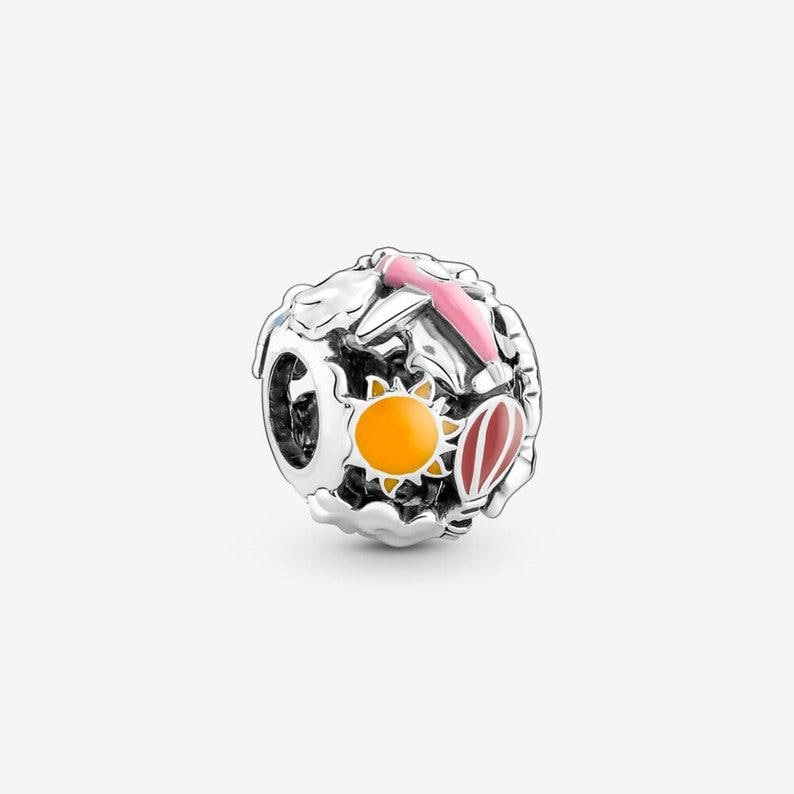 Stopper clips, Tropical Star Fish Shell, cutups, spacer Clip charm for women bracelet S925 Sterling Silver Gifts For Women/ friend birthday