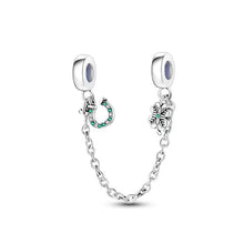Sterling Silver Good Luck Charm Bracelet Chain, Clover & Horseshoe