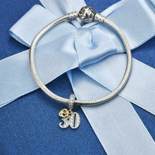 Golden Birthday Number Charm, S925 Sterling Silver, Milestone Bead