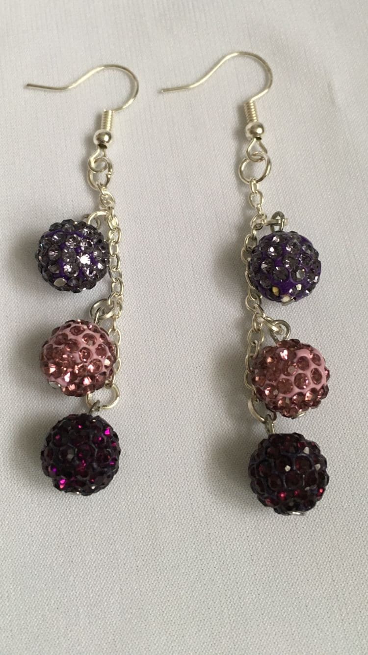 Silver Hoop Seed Bead Earrings