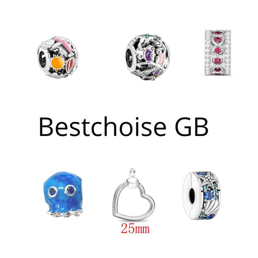 Stopper clips, Tropical Star Fish Shell, cutups, spacer Clip charm for women bracelet S925 Sterling Silver Gifts For Women/ friend birthday