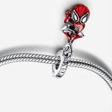 Marvel Hanging Spider-Man Dangle charm for women bracelet S925 Sterling Silver Gifts For Women / friend birthday gift, fits snake bracelet