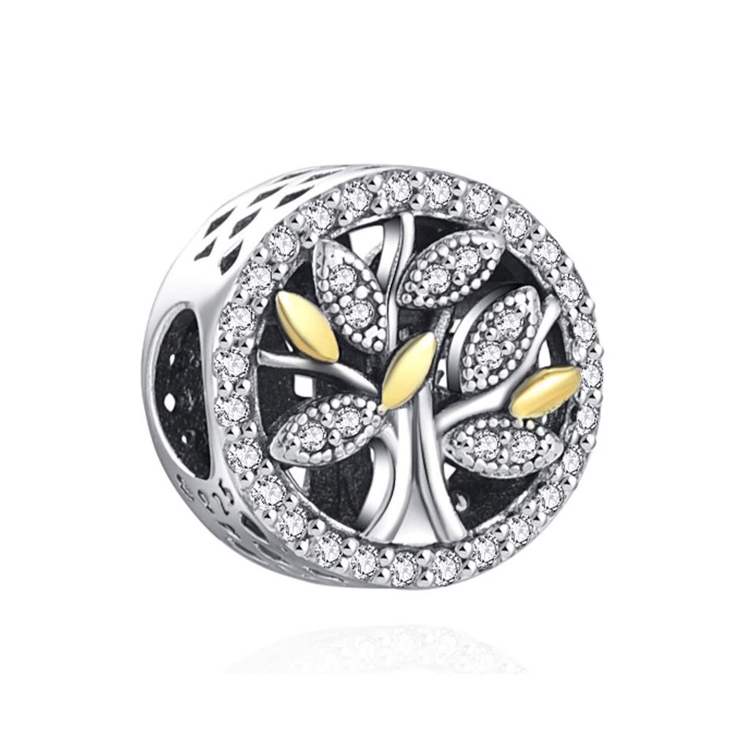 Family Tree of Life bead charm for women bracelet S925 Sterling Silver Gifts For Women / friend birthday gifts Christmas tree charm