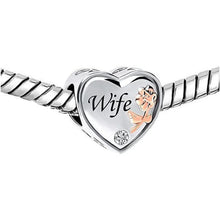 Wife I Love You Charm, S925 Sterling Silver Bead