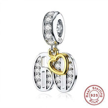 Golden Birthday Number Charm, S925 Sterling Silver, Milestone Bead