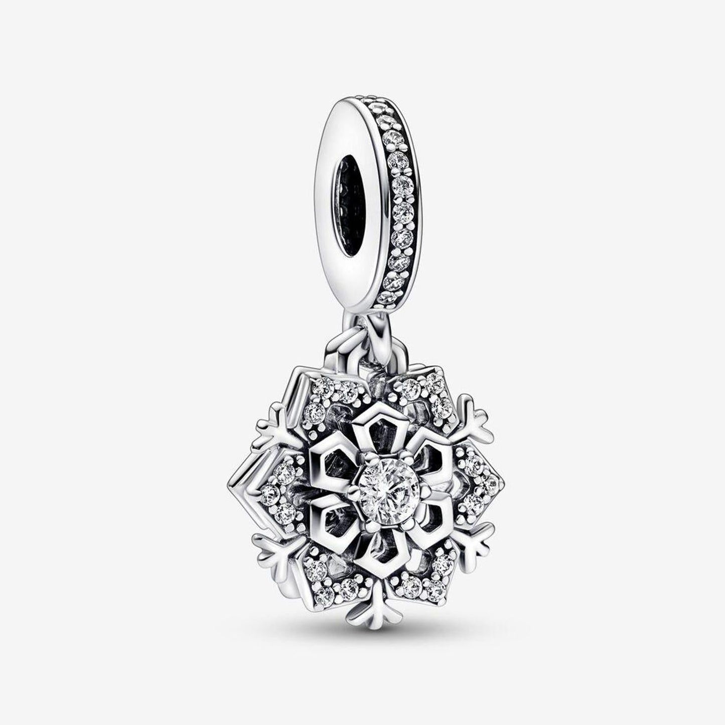 Sparkling Firework Double Dangle charm for women bracelet S925 Sterling Silver Gifts For Women / friend birthday  Gifts
