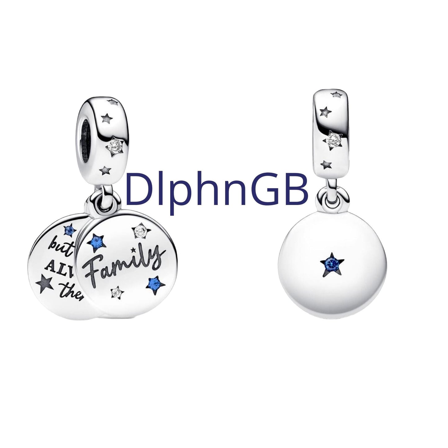 Family love dangle Charm Christmas Occasions bead for women bracelet S925 Sterling Silver Women jewelry