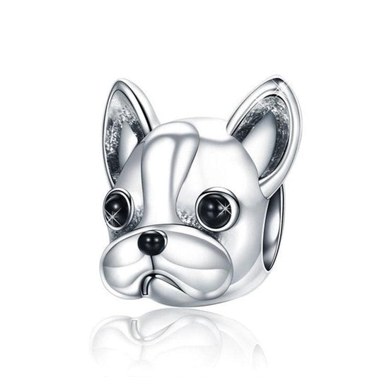 FRENCH BULLDOG  bead dangle charm for women bracelet S925 Sterling Silver Gifts For Women / friend birthday gifts